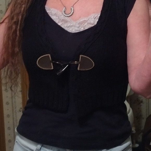 Sexy Moda International Vest size Medium never worn, hounds tooth like closure🌺 - Picture 3 of 8